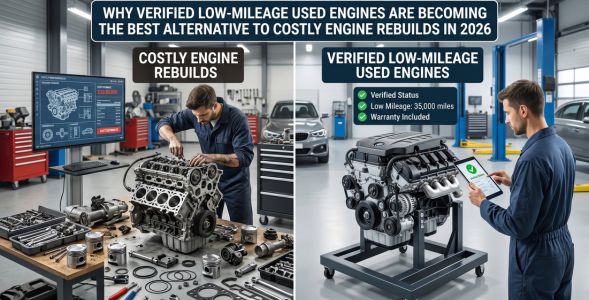 low-mileage used engine